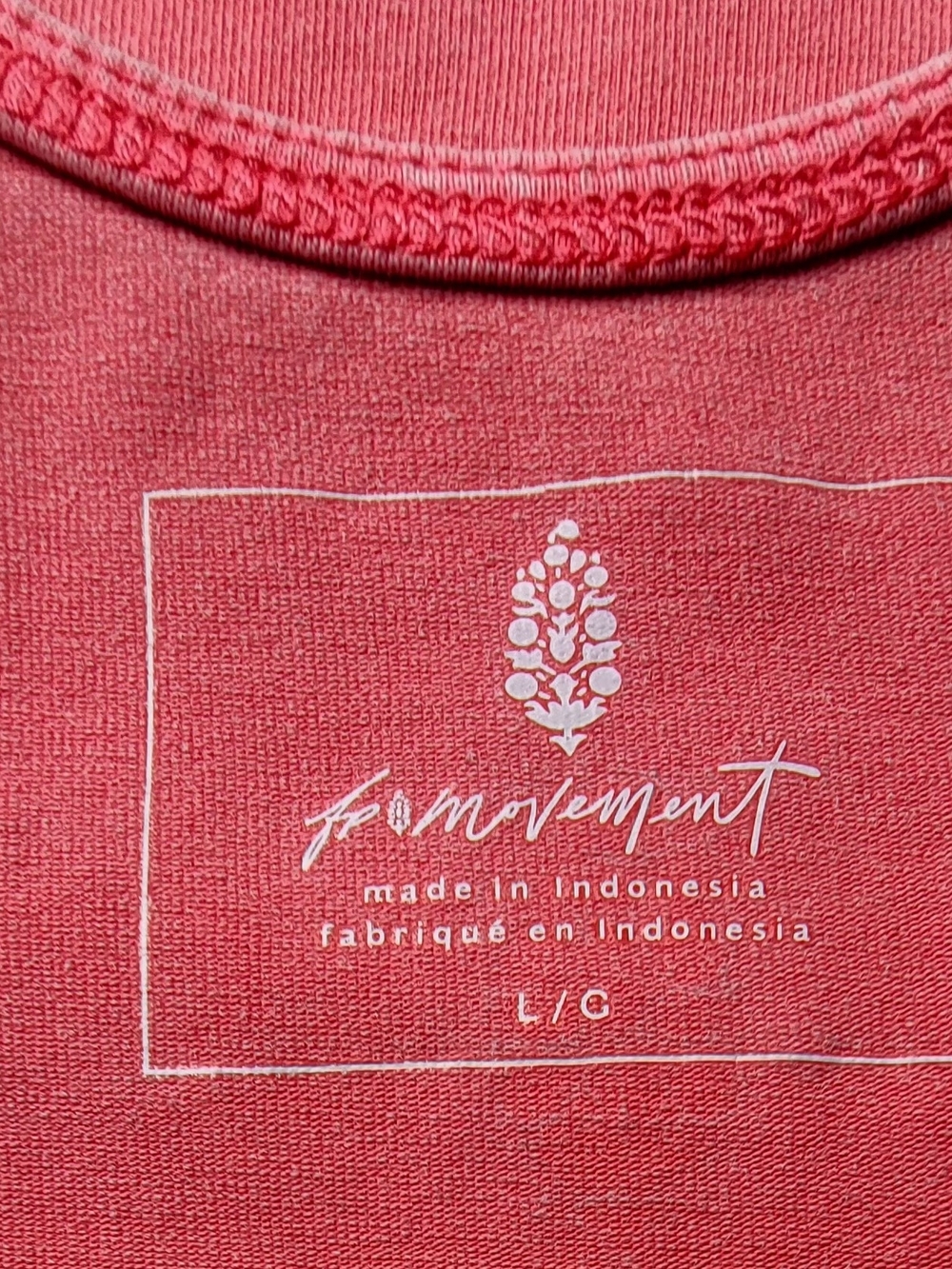 FP Movement by Free People Coral Pink Scoop Neck Tank Top Size L - Picture 5 of 10